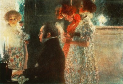 Schubert vid pianot av Gustav Klimt