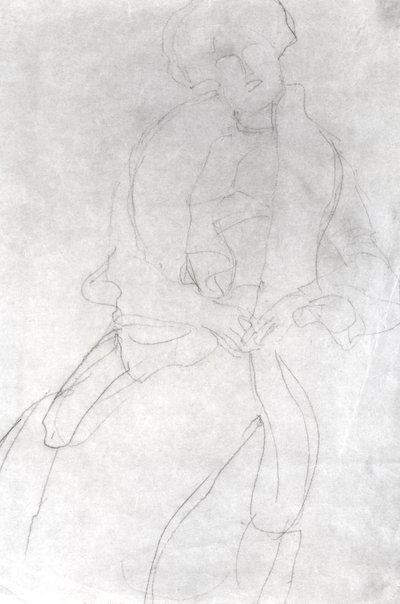 Sittande kvinna med Boa (Adele Bloch-Bauer) av Gustav Klimt