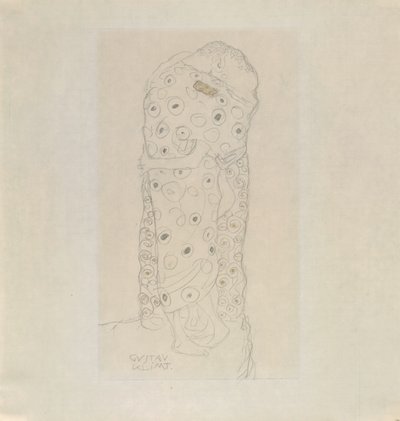 Stående par älskare av Gustav Klimt