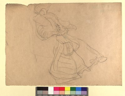 Studie zu einem Damenporträt av Gustav Klimt