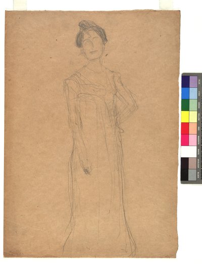 Studie zu einem Damenporträt av Gustav Klimt