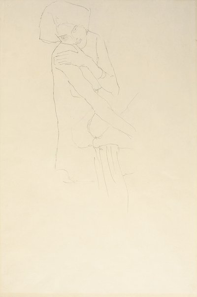 Studie för Adele Bloch-Bauer II, 1911 av Gustav Klimt
