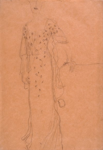 Study for Portrait of Adele Bloch-Bauer I av Gustav Klimt