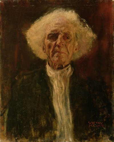 Studie av huvudet på en blind man av Gustav Klimt