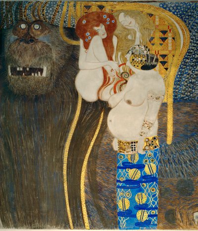 "Beethoven-frisen", detalj av Gustav Klimt