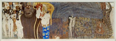 "Beethoven-frisen", detalj av Gustav Klimt