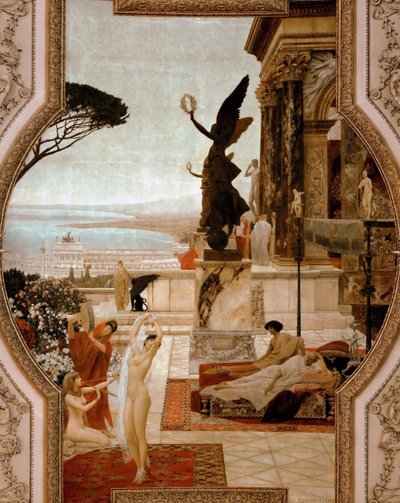Teatern i Taormina, 1884-1888 av Gustav Klimt