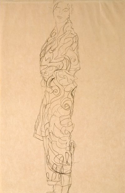 Kvinna i en kimono av Gustav Klimt