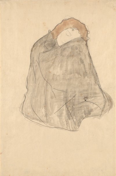 Sittande kvinna, 1908-1909 av Gustav Klimt