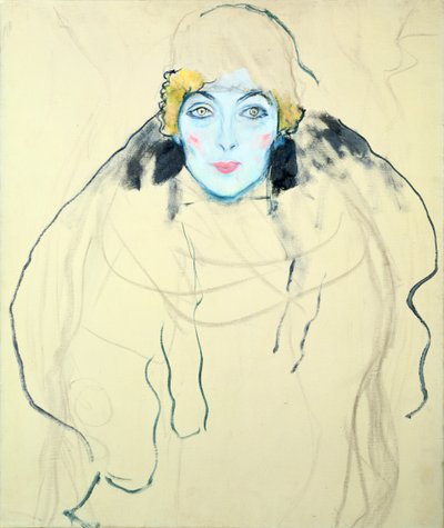 Kvinnans huvud Kvinnans huvud, 1917 av Gustav Klimt