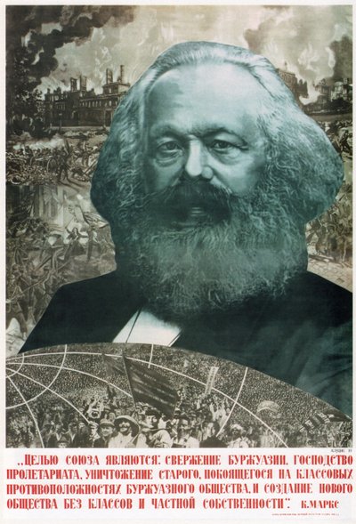 Unionens mål är att störta... Karl Marx, 1933 av Gustav Klutsis