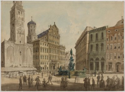 Perlach Tower och Augsburgs rådhus av Gustav Kraus