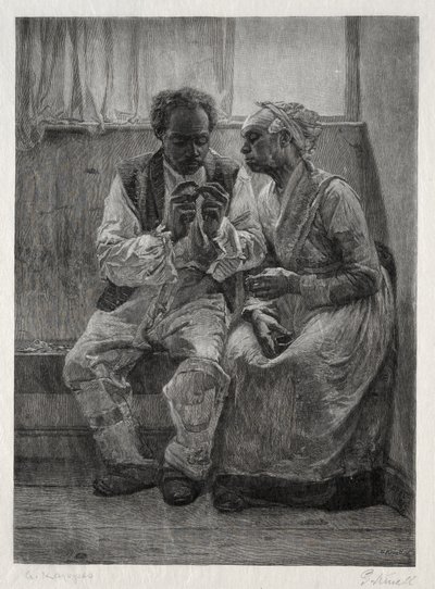 Hyresdagen, 1887. av Gustav Kruell