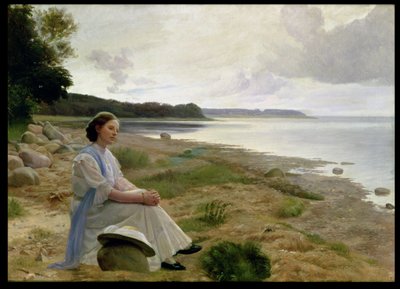 On The Beach (olja på duk) av Gustav Vermehren