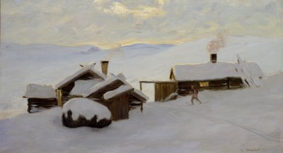 Sjödalen (olja på duk) av Gustav Wentzel
