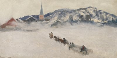 Vinter i Asker av Gustav Wentzel