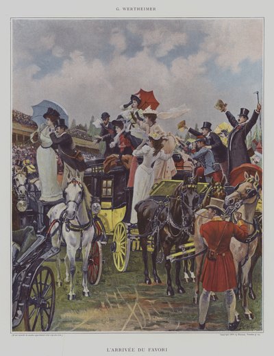 LArrivee du Favori (favoritens ankomst) av Gustav Wertheimer
