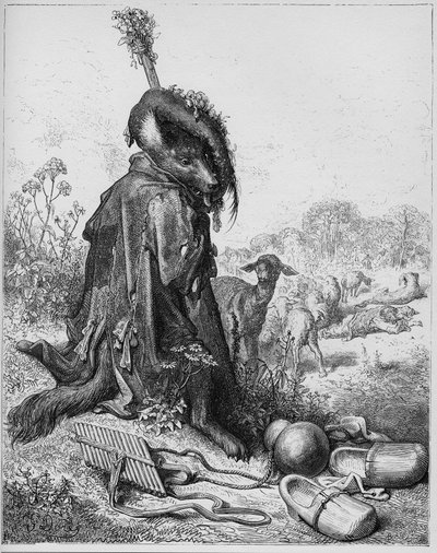 Le loup devenu berger - Vargen som spelade herde - från 