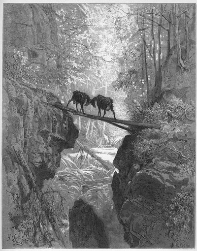 les deux chevres - de två getterna - från 