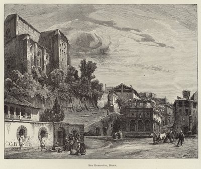 Basilikan San Domenico, Siena av Gustave Bauernfeind