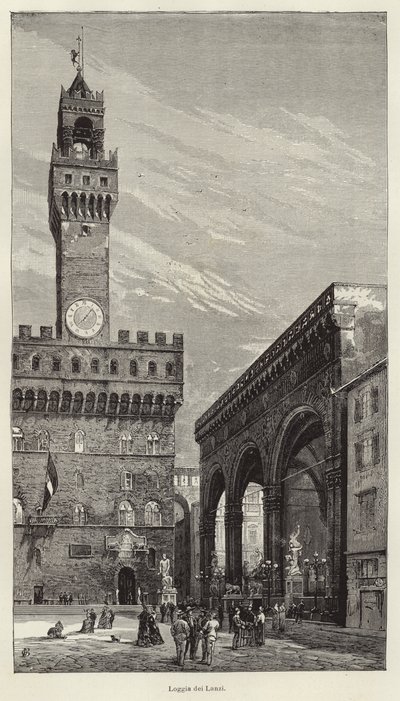 Loggia dei Lanzi av Gustave Bauernfeind