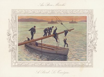 Ombord på utriggaren av Gustave Bourgain