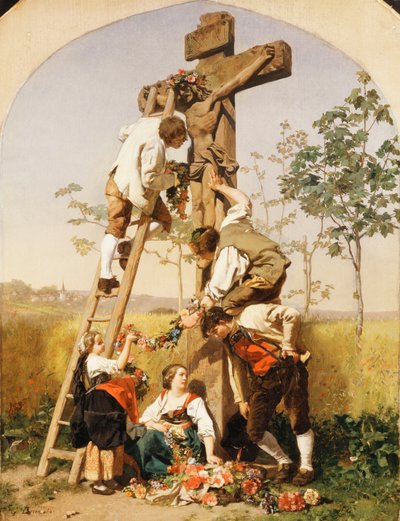 Dekorera helgedomen, 1854 av Gustave Brion