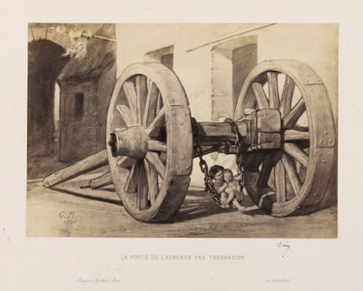 Gustave Brion - Dörren till värdshuset Thénardier av Gustave Brion