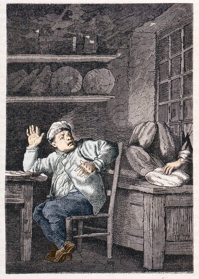 Le vol de Jean Valjean - i ""Les Misérables"" av Victor Hugo, ill. av Brion, red. Hetzel och Lacroix av Gustave Brion