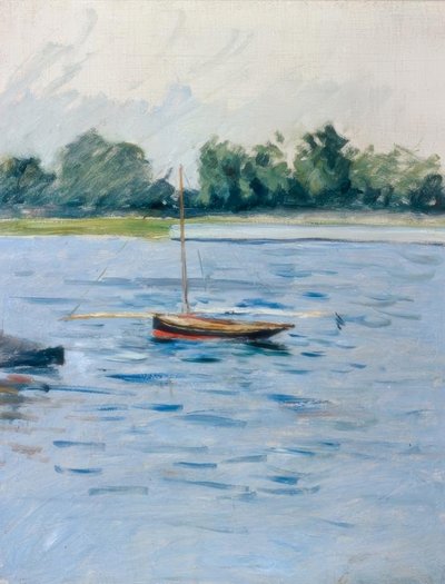 Båt för ankar på Seine av Gustave Caillebotte