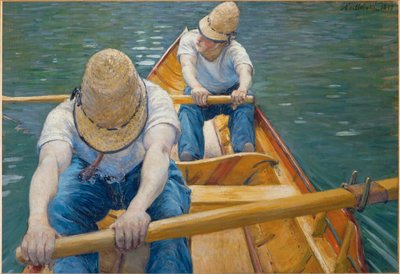 Canotiers - roddare (olja på duk) av Gustave Caillebotte