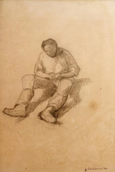 Studie för parketthyvlar av Gustave Caillebotte