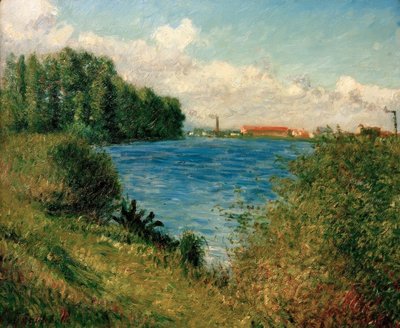 Seine vid Argenteuil av Gustave Caillebotte