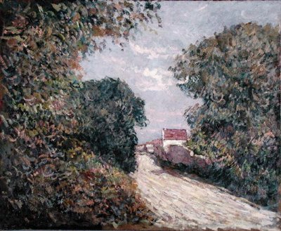 Bana vid kanten (olja på duk) av Gustave Caillebotte