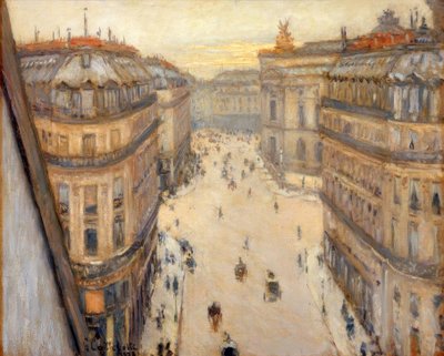 Rue Halévy, utsikt från sjätte våningen av Gustave Caillebotte
