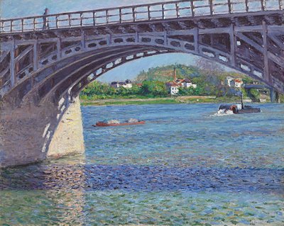 Argenteuilbron och Seine; Argenteuilbron och Seine, c.1883 av Gustave Caillebotte