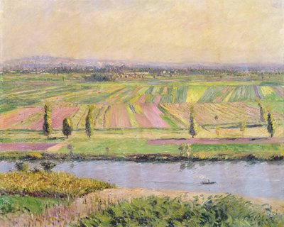 Gennevilliers slätt från Argenteuils kullar, 1888 av Gustave Caillebotte