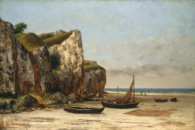 Strand i Normandie, ca. 18721875. av Gustave Courbet
