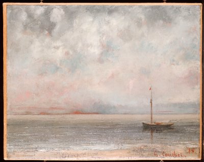 Moln på Genèvesjön, 1875 av Gustave Courbet