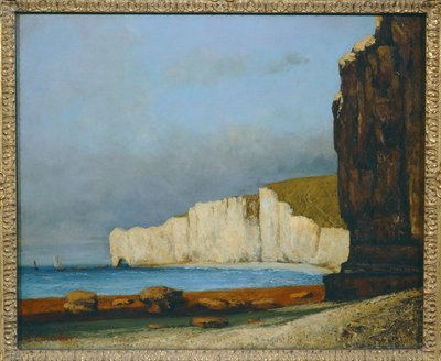 Coastal Landscape (olja på duk) av Gustave Courbet