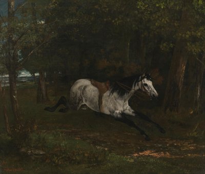 Skenande häst av Gustave Courbet