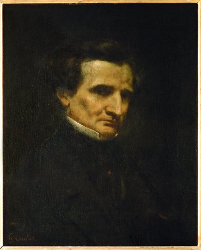 Hector Berlioz, fransk kompositör (olja på duk) av Gustave Courbet