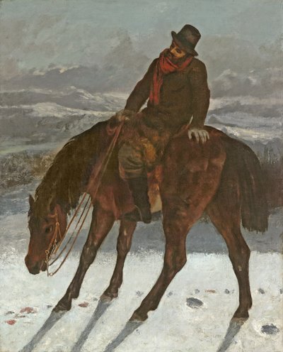 Jägare till häst, c.1864 av Gustave Courbet