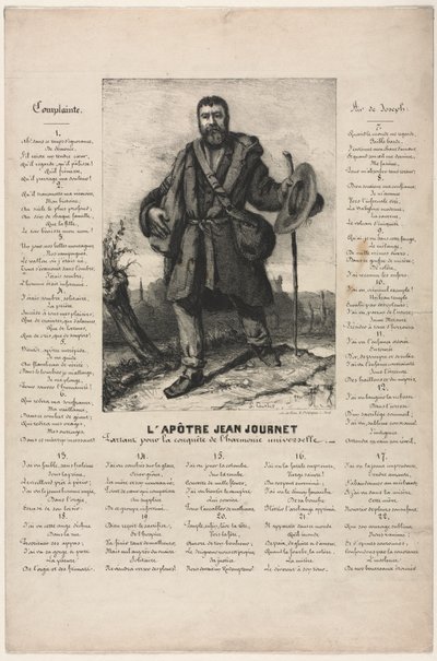 Jean Journet avgår för erövringen av universell harmoni av Gustave Courbet