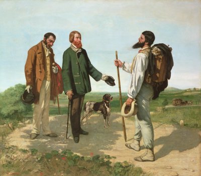 Mötet, eller Hej Monsieur Courbet av Gustave Courbet