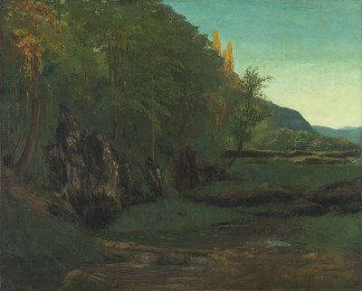 Landskap från Jura av Gustave Courbet