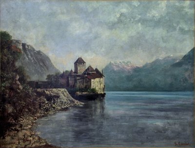 Slottet Chillon av Gustave Courbet
