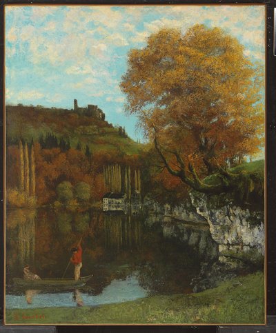 Spegeln av Scey-en-Varais, 1864-68 av Gustave Courbet