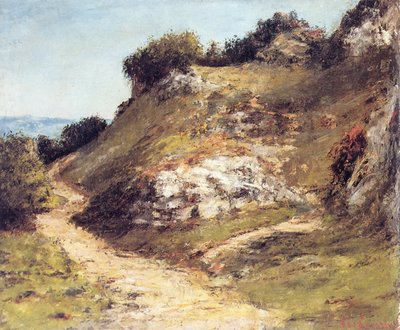 Stig i klipporna av Gustave Courbet
