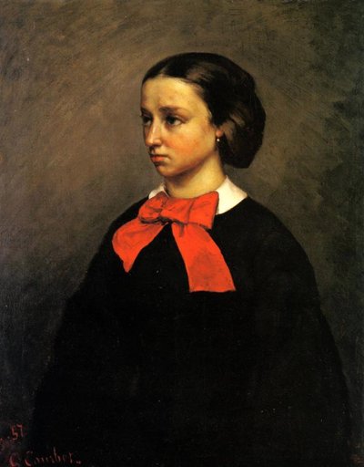 Porträtt av Madame Jacquet av Gustave Courbet